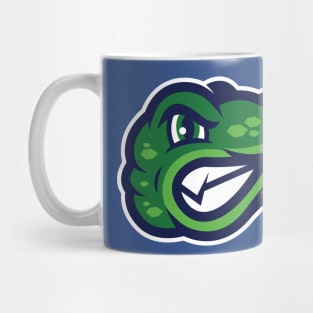 Angry Gator Sports Mascot T-Shirt: Bold Alligator Design for Baseball, Football & Hockey Fans! Mug